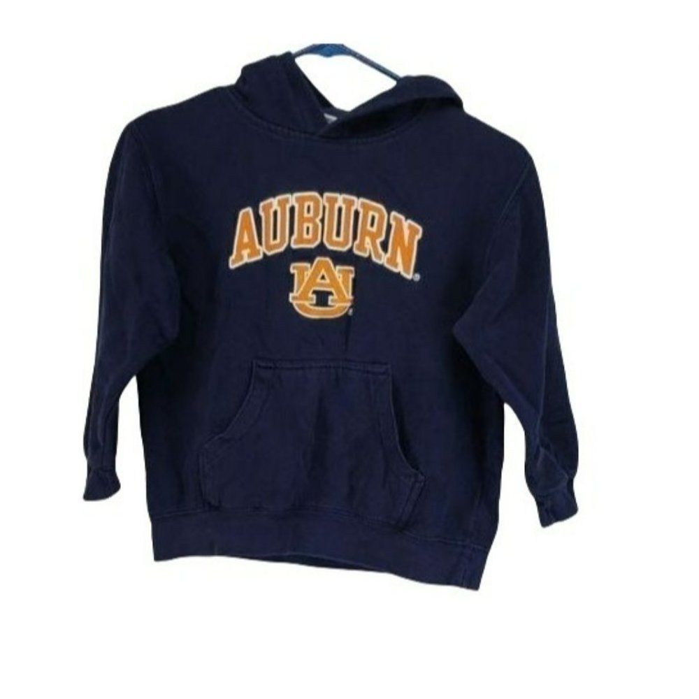 Auburn Tigers Youth Hoodie Navy Blue NCAA By Outerstuff Small (6/7) Cotton/Polye
